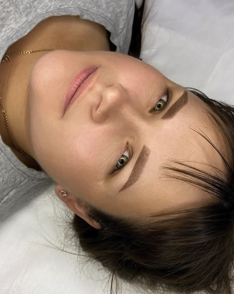 microbladed brows
